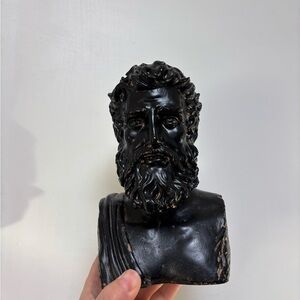 Black Bust Sculpture Janus